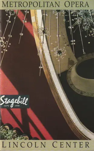 Metropolitan Opera, STAGEBILL Sept. 1990: Programmheft Giuseppe Verdi RIGOLETTO September 29 1990. 