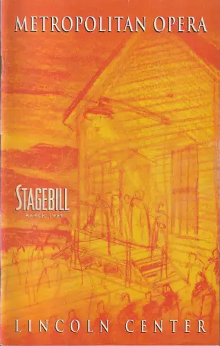 Metropolitan Opera, STAGEBILL March 1999: Programmheft Giuseppe Verdi RIGOLETTO March 23 1999. 