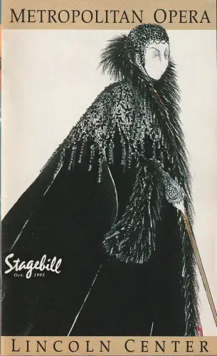 Metropolitan Opera, STAGEBILL Oct. 1995: Programmheft Giuseppe Verdi AIDA October 31 1995. 