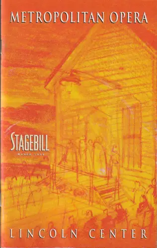 Metropolitan Opera, STAGEBILL March 1999: Programmheft Giuseppe Verdi AIDA March 27 1999. 