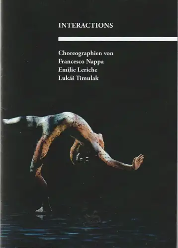 Theater Hagen, Francis Hüsers, Ina Wragge, Waltraut Körver, Oliver Look/Leszek Januszewski (Probenfotos): Programmheft BALLETT INTERACTIONS Premiere 5. Oktober 2024 Goßes Haus Spielzeit 2024 / 2025 Heft 3. 