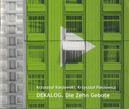 Theater Freiburg, Amelie Niermeyer, Josef Mackert, Sigrid Schonlau: Programmheft Kieslowski / Piesiewicz DEKALOG. DIE ZEHN GEBOTE Premiere 7. März 2003 Spielzeit 2002 / 2003 Nr. 18. 