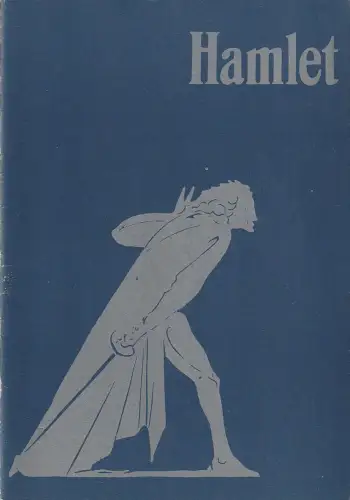 Bühnen der Stadt Bielefeld, Heiner Bruns, Alexander Gruber: Programmheft William Shakespeare HAMLET Bühnen der Stadt Bielefeld 1984. 