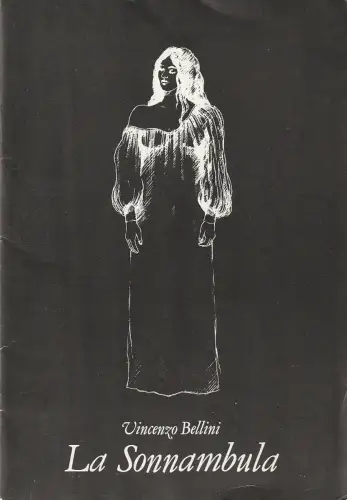 Bühnen der Stadt Bielefeld, Heiner Bruns, Martin Griesemer: Programmheft Vincenzo Bellini LA SONNAMBULA Premiere 1. Juni 1985 Spielzeit 1984 / 85 Heft 24. 