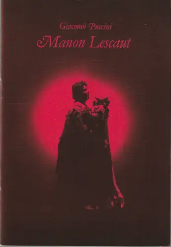 Bühnen der Stadt Bielefeld, Heiner Bruns, Martin Griesemer, Christel Heermann: Programmheft Giacomo Puccini MANON LESCAUT Premiere II 9. Oktober 1984 Spielzeit 1984 / 85 Heft 8. 