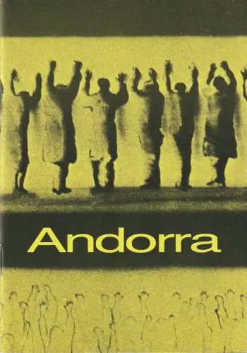Bühnen der Stadt Bielefeld, Heiner Bruns, Christoph Kusche, Christel Heermann: Programmheft Max Frisch ANDORRA Bühnen der Stadt Bielefeld 1981. 
