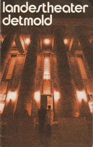 Landestheater Detmold, Otto Hans Böhm, Franz Wirtz, Bernd Wiesener: Programmheft Leo Fall DIE DOLLARPRINZESSIN Landestheater Detmold 1978. 