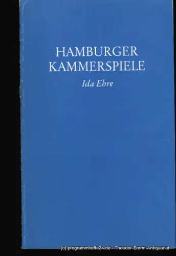 Hamburger Kammerspiele, Ida Ehre, Aust Jan: Programmheft Memoiren von John Murrell. Premiere am 4. März 1980. Blätter der Hamburger Kammerspiele Spielzeit 1979 / 80 7. Heft. 
