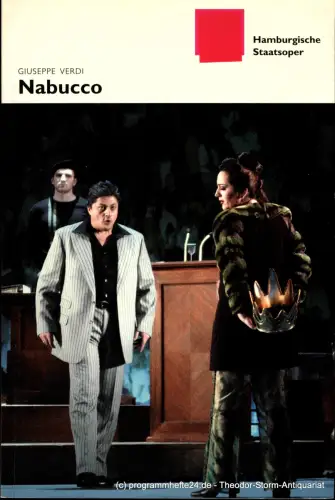 Hamburgische Staatsoper, Louwrens Langevoort, Ingo Metzmacher, Detlef Meierjohann, Christoph Becher, Annedore Cordes: Programmheft zur Premiere Nabucco am 25. Januar 2004. 
