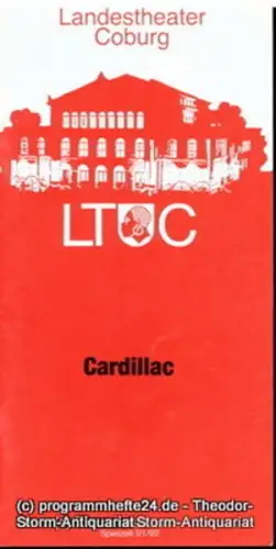 Landestheater Coburg, Ernö Weil, Burghard Hattendorff: Programmheft Cardillac. Oper von Ferdinand Lion. Premiere 8. April 1992. Programmhefte des Landestheaters Coburg Spielzeit 1991 / 92 Heft 14. 
