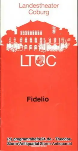 Landestheater Coburg, Ernö Weil, Annette Zühlke: Programmheft Fidelio. Oper nach Jean Nicolas Bouilly. Premiere 23. März 1994. Programmhefte des Landestheaters Coburg Spielzeit 1993 / 94 Heft 14. 