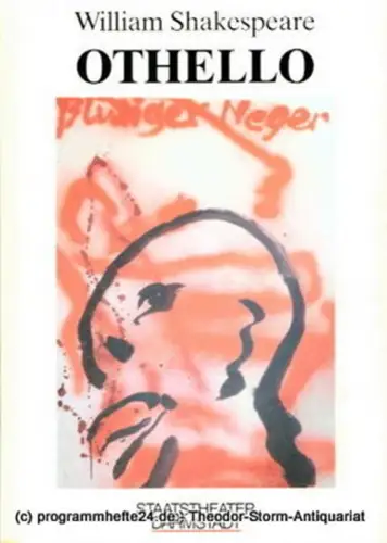 Staatstheater Darmstadt, Peter Brenner, Burkhard Niemetz: Programmheft Othello der Mohr von Venedig. Tragödie von William Shakespeare. Premiere 15. September 1990 Kleines Haus. Programmbuch Nr. 120 Spieljahr 1990. 