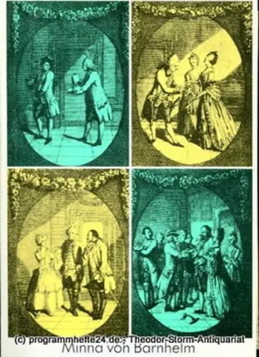 Staatstheater Darmstadt, Peter Brenner, Klaus Nürnberg: Programmheft Minna von Barnhelm oder Das Soldatenglück von Gotthold Ephraim Lessing. Premiere 16. September 1987. 