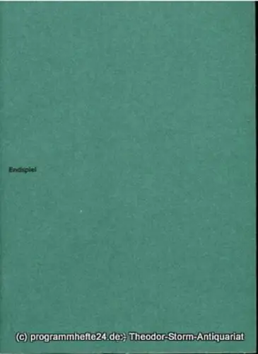 Theatre Vidy-Lausanne E.T.E., Münchner Kammerspiele: Programmheft Endspiel von Samuel Beckett. 