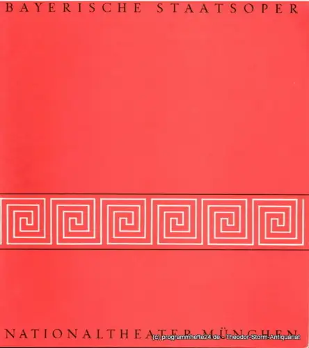 Bayerische Staatsoper, Günther Rennert, Horst Goerges, Herbert List: Programmheft Die Hochzeit des Figaro. Oper von Lorenzo da Ponte. 23. Februar 1975. Blätter der Bayerischen Staatsoper Spielzeit 1974 / 75 Heft 5. 
