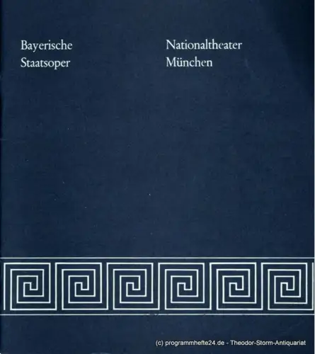 Bayerische Staatsoper, Wolfgang Sawallisch, Irmgard Scharberth: Programmheft La Boheme. Nach Scenes de la Vie de Boheme von Henri Muger. 12. November 1976. Blätter der Bayerischen Staatsoper Spielzeit 1976 / 77. 