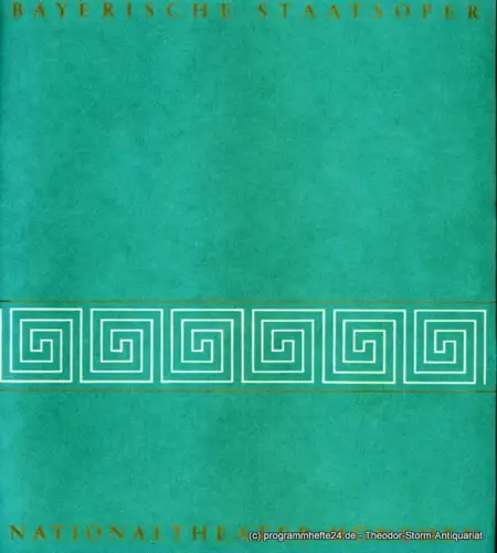 Bayerische Staatsoper, Günther Rennert, Horst Goerges, Herbert List: Programmheft AIDA. Oper von Antonio Ghislanzoni. 6. Mai 1971. Blätter der Bayerischen Staatsoper Spielzeit 1970 / 71 Heft 7. 