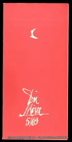 Die Möwe, Zentraler Klub der Gewerkschaft Kunst, Wolf Kaiser, Raimund Wölbing: Programmheft Die Möwe 5 / 69. 