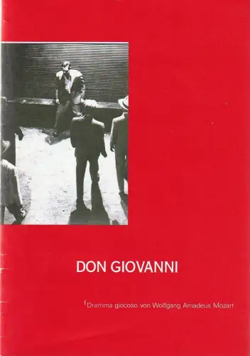 Südostbayerisches Städtetheater Landshut-Passau-Straubing, Stefan Tilch, Brigitta Franzen: Programmheft Wolfgang Amadeus Mozart DON GIOVANNI Premiere 8. November 2003 Passau Spielzeit 2003 / 2004. 