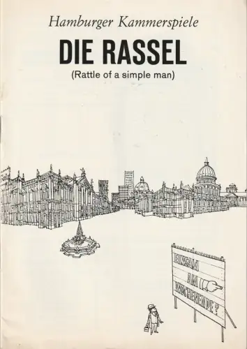 Hamburger Kammerspiele, Wilhelm Allgayer, Manfred Limmroth, Brigitte Schilmann ( Fotos ): Programmheft Charles Dyer DIE RASSEL Hamburger Kammerspiele 1964. 