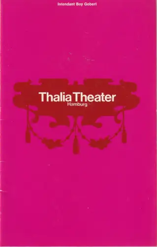 Thalia Theater Hamburg, Boy Gobert, Gerhard Blasche, Hannelore  Gerber, Rosemarie Clausen (Probenfotos): Programmheft Friedrich Dürrenmatt KÖNIG JOHANN Thalia Theater Hamburg 1970. 