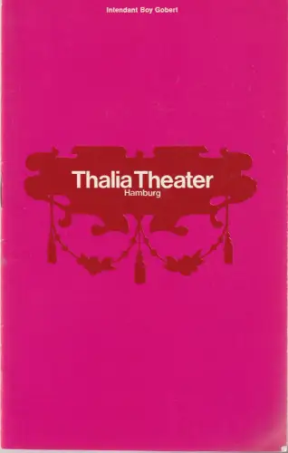 Thalia Theater Hamburg, Boy Gobert, Gerhard Blasche, Hannelore Gerber, Rosemarie Clausen ( Szenenfotos ): Programmheft Friedrich Dürrenmatt KÖNIG JOHANN Spielzeit 1969/70 Heft 10. 