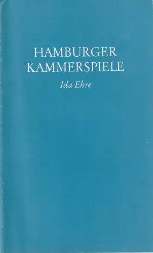 Hamburger Kammerspiele, Ida Ehre, Jan Aust: Programmheft John Murell MEMOIREN Premiere 4. März 1980 Spielzeit 1979 / 80 7. Heft. 
