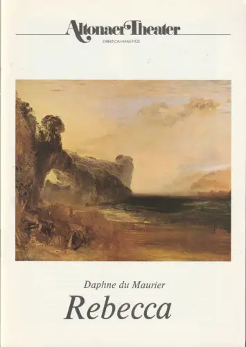 Altonaer Theater, Hans Fitze, Dagmar Hinners, Joachim Bäßmann, Jutta Ungelenk-Stamp (Probenfotos): Programmheft Daphne du Maurier REBECCA Spielzeit 1987 / 88 Heft 9. 