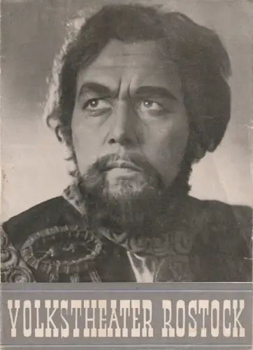 Volkstheater Rostock, Anselm Perten, Hans Fetting: Programmheft Alexander Borodin FÜRST IGOR Spielzeit 1953 / 54 Nr. 9. 