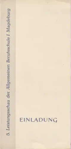 Allgemeine Berufsschule I Magdeburg: EINLADUNG BERUFSWETTBEWERB DER DEUTSCHEN JUGEND - FACHGRUPPE FRISEURE. 