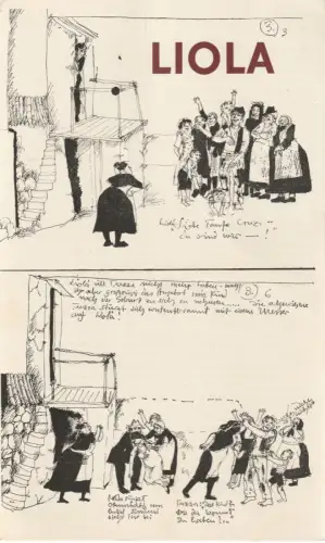 Städtische Theater Karl-Marx-Stadt, Gerhard Meyer, Manfred Patzschke, Ilona Langer, Helga Leue: Programmheft Luigi Pirandello LIOLA Premiere 31. August 1972. 