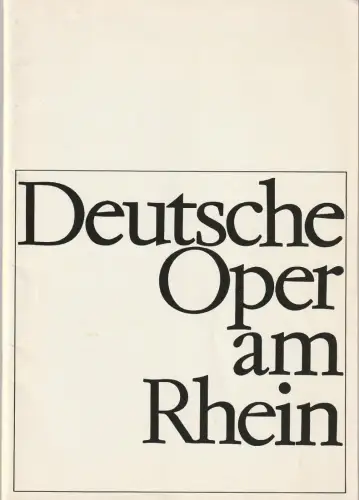 Deutsche Oper am Rhein-Theatergemeinschaft Düsseldorf-Duisburg, Grischa Barfuss, Rolf Rrouborst, Ilka Kügler: Programmheft Richard Wagner DER FLIEGENDE HOLLÄNDER 23. September 1979 Spielzeit 1979 / 80 Heft 2. 