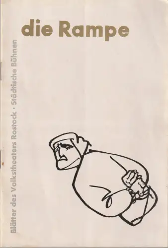 Volkstheater Rostock, Hanns Anselm Perten, Lothar Rückert: Programmheft William Shakespeare KÖNIG RICHARD DER DRITTE Premiere 18. August 1957 Spielzeit 1957 / 58. 