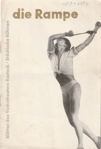 Volkstheater Rostock, Hanns Anselm Perten, Lothar Rückert, Georg Hülsse: Programmheft Boris W. Assafjew DER GEFANGENE IM KAUKASUS Premiere 12. September 1958 Spielzeit 1958 / 59 Heft 5. 