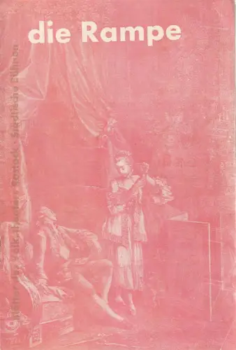 Volkstheater Rostock, Hanns Anselm Perten, Lothar Rückert, Goetz Jaeger, Georg Hülsse: Programmheft Carl Millöcker MADAME DUBARRY Premiere 24. März 1959 Spielzeit 1958 / 59 Heft 19. 