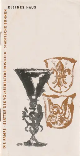 Volkstheater Rostock, Hanns Anselm Perten, Lothar Rückert, Goetz Jaeger, Georg Hülsse: Programmheft Uraufführung Fritz Kuhn VENEZIANISCHES GLAS Spielzeit 1957 / 58 Heft 11. 