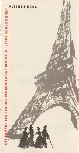 Volkstheater Rostock, Hanns Anselm Perten, Lothar Rückert, Goetz Jaeger, Georg Hülsse: Programmheft Scheu / Nebhut PARISER GESCHICHTEN Spielzeit 1957 / 58 Heft 12. 