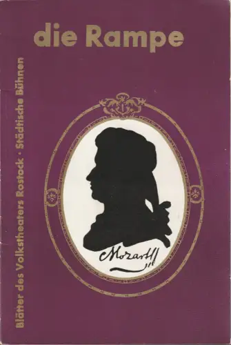 Volkstheater Rostock, Hanns Anselm Perten, Lothar Rückert, Georg Hülsse: Programmheft Wolfgang Amadeus Mozart DON GIOVANNI Premiere 25. Dezember 1958 Spielzeit 1958 / 59 Heft 14. 