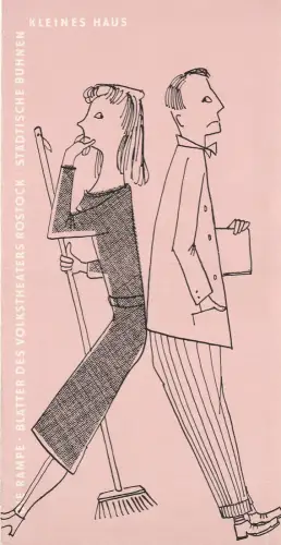 Volkstheater Rostock, Hanns Anselm Perten, Lothar Rückert, Alexander Weigel, Georg Hülsse: Programmheft Rudolf Trinner MEINE FRAU IST KEIN ENGEL Premiere 21. Oktober 1958 Spielzeit 1958 / 59 Heft 9. 