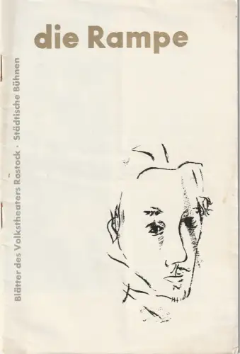 Volkstheater Rostock, Hanns Anselm Perten, Lothar Rückert, Georg Hülsse: Programmheft William Shakespeare ANTONIUS UND CLEOPATRA 62. Spielzeit 1956 / 57 Heft 5. 