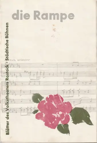 Volkstheater Rostock, Hanns Anselm Perten, Lothar Rückert, Georg Hülsse: Programmheft Giuseppe Verdi LA TRAVIATA Premiere 26. August 1958 64. Spielzeit 1958 / 59 Heft 1. 