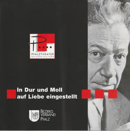 Pfalztheater Kaiserslautern, Johannes Reitmeister, Christina Alexandridis: Programmheft IN DUR UND MOLL AUF LIEBE EINGESTELLT Premiere 29. Septemeber 2007 Werkstattbühne Spielzeit 2007 / 2008 Heft 2. 