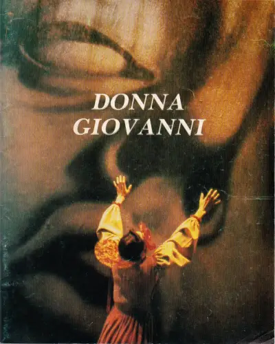 DIVAS, Barbara Valenti: Programmheft DONNA GIOVANNI. 