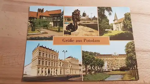 DDR Postkarte Grüße aus Potsdam nicht gelaufen