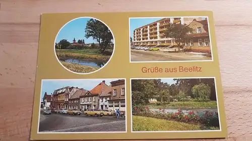 DDR Postkarte Grüße aus Beelitz nicht gelaufen