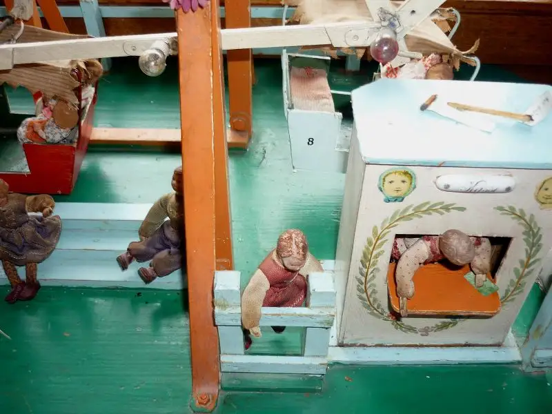 großes, antikes Riesenrad für Puppenstuben-Puppen, einmalige Dekoration für Schaufenster, Ausstellungen usw. 4