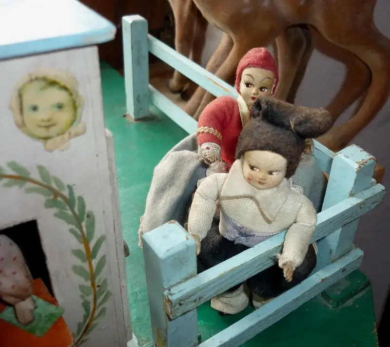 großes, antikes Riesenrad für Puppenstuben-Puppen, einmalige Dekoration für Schaufenster, Ausstellungen usw. 6