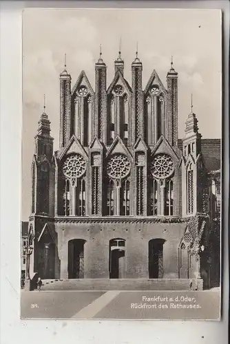 0-1200 FRANKFURT / Oder, Rathaus Rückfront, , 193..