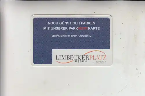 PARKKARTE / Ticket parking / Car Park Ticket / Parkeergarage - ESSEN - Limbecker Platz