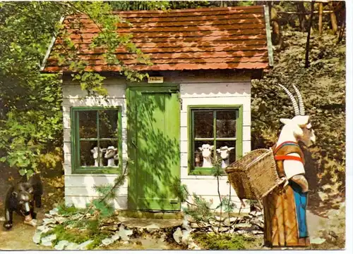 4930 DETMOLD - BERLEBECK, Märchenwald, Der Wolf und die sieben Geißlein